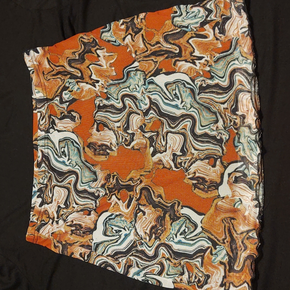 SHEIN Multi Color Lightweight Mini Skirt Sz Small EUC